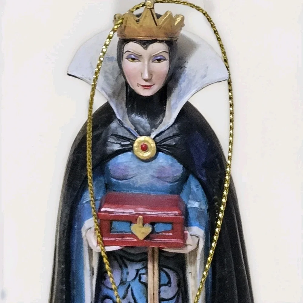 Jim Shore Disney Traditions Villains Ornament Set Hook Maleficent Cruella Queen